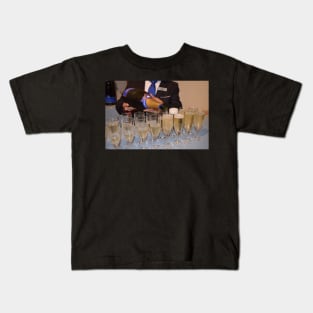 Pouring the Champagne Kids T-Shirt